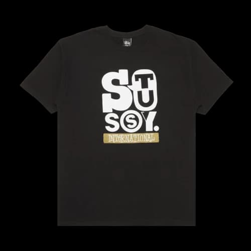 Stussy Stu Stack Tee 'Black'