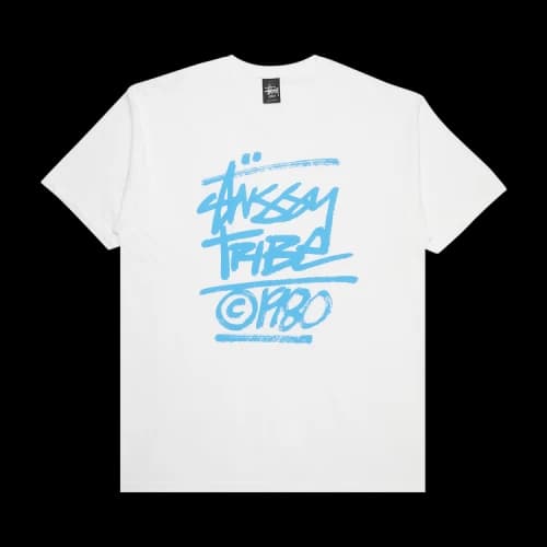 Stussy Tribe Brush Tee 'White'