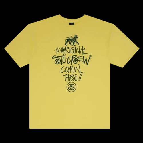 Stussy Comin Thru Tee 'Yellow'
