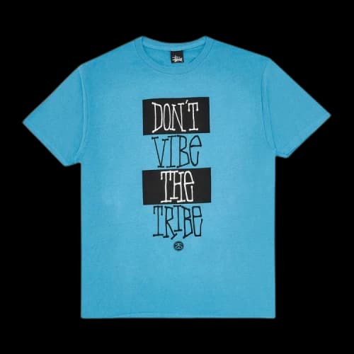 Stussy Don't Vibe Tee 'Steel Blue'