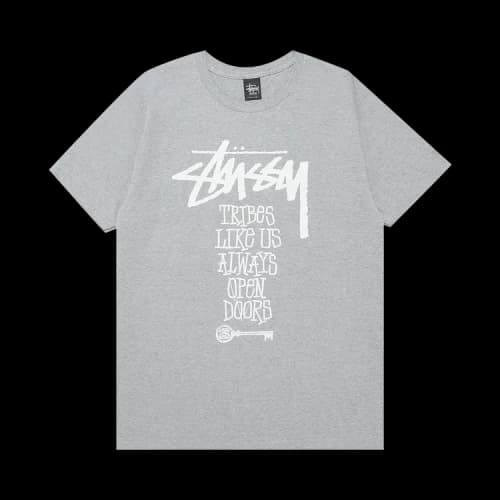 Stussy Tribes Like Us Tee 'Grey Heather'