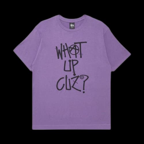 Stussy What Up Cuz? Tee 'Purple'