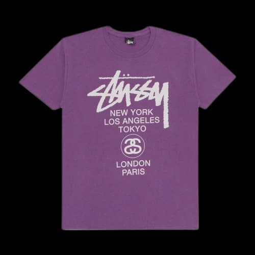 Stussy World Tour Tee 'Purple'
