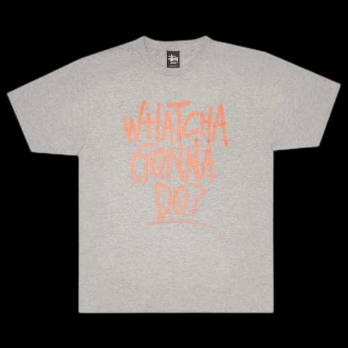 Stussy Watcha Gonna Do? Tee 'Grey Heather'