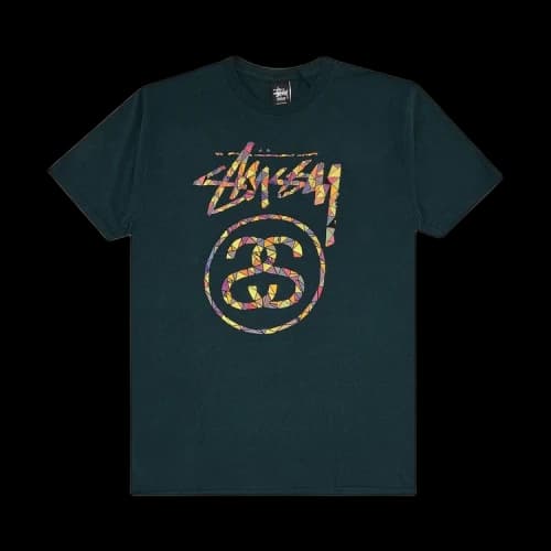 Stussy Glass Link Tee 'Dark Teal'
