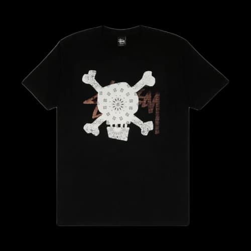 Stussy Paisley Skull Tee 'Black'