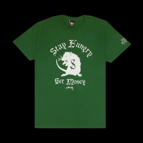 Stussy Stay Hungry Tee 'Forest'