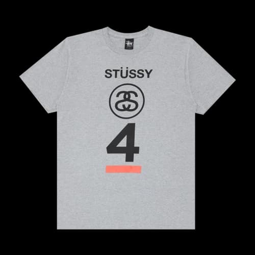 Stussy 4 Stack Tee 'Grey Heather'