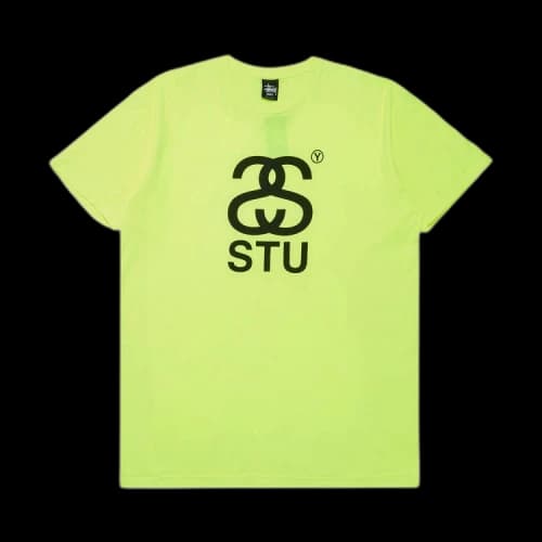 Stussy SS Stu Tee 'Neon Yellow'