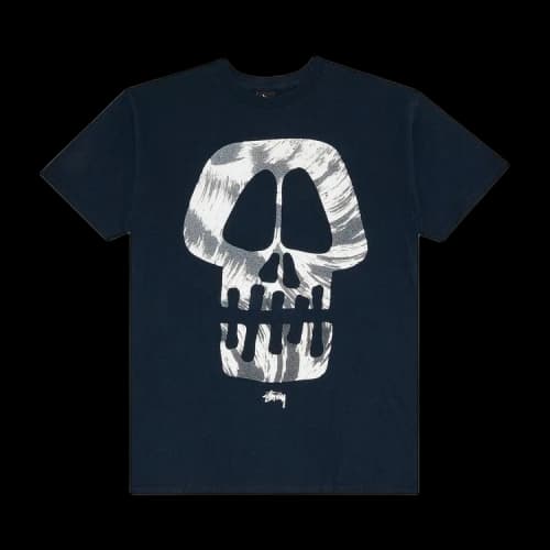 Stussy Brush Skull Tee 'Navy'