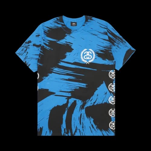 Stussy Painted Tee 'Marina Blue'