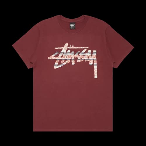 Stussy Stock Knit Tee 'Wine'