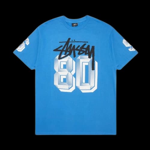 Stussy Stock Dot 80 Tee 'Marina Blue'