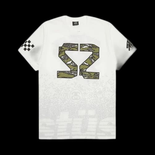 Stussy Camo 35 Tee 'White'