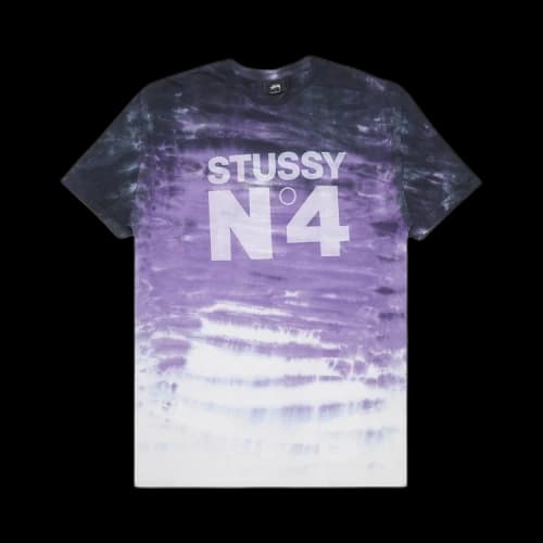 Stussy No.4 Tie Dye Tee 'Purple'