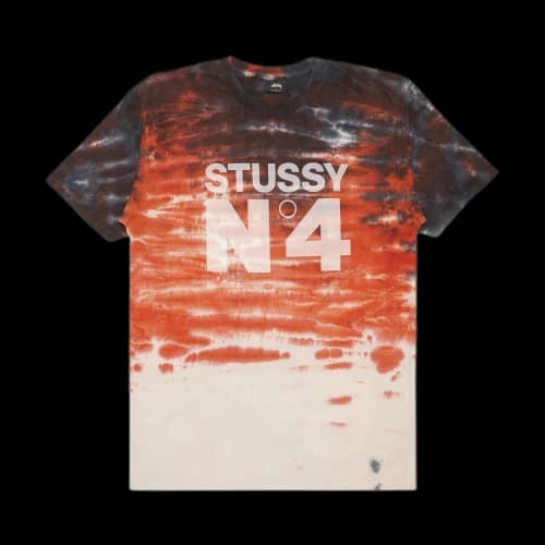 Stussy No.4 Tie Dye Tee 'Red'
