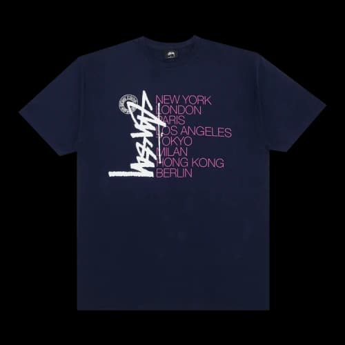 Stussy Buana Stack Tee 'Navy'