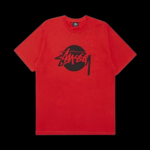 Stussy Circle Stock Tee 'Red'