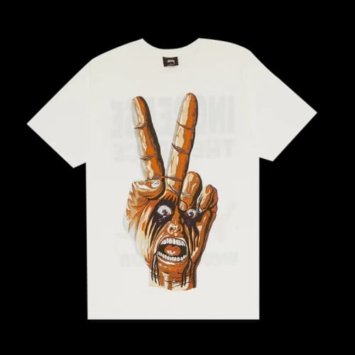 Stussy Peace Hand Tee 'White'