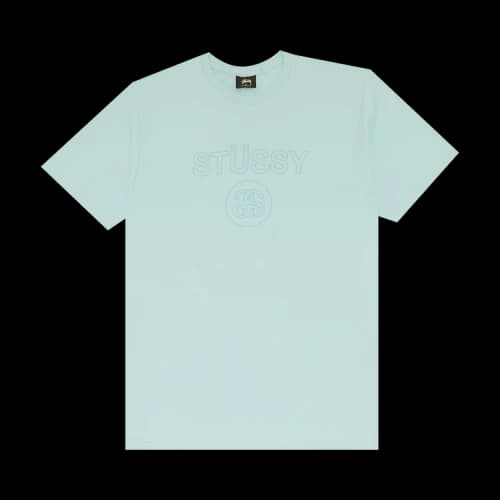 Stussy Link EMB. Tee 'Light Blue'