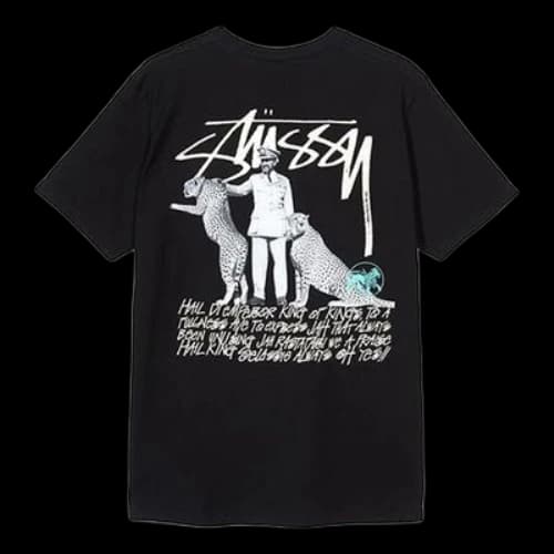 Stussy Unisex Emperor Logo Printing Black