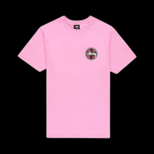Stussy Cross Dot Tee 'Pink'