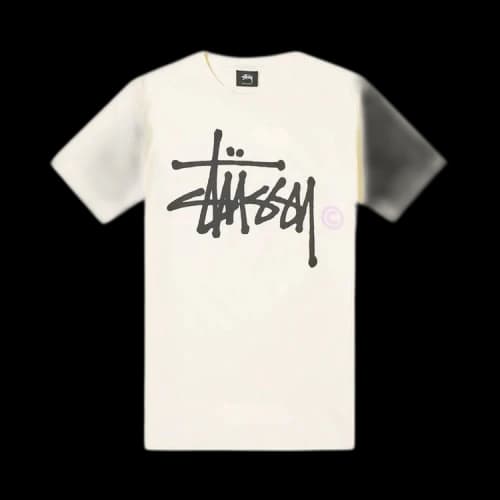 Stussy Basic Logo Pigment Dyed Tee 'Natural'