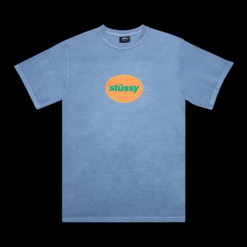 Stussy Global Pigment Dyed Tee Blue 'Blue'