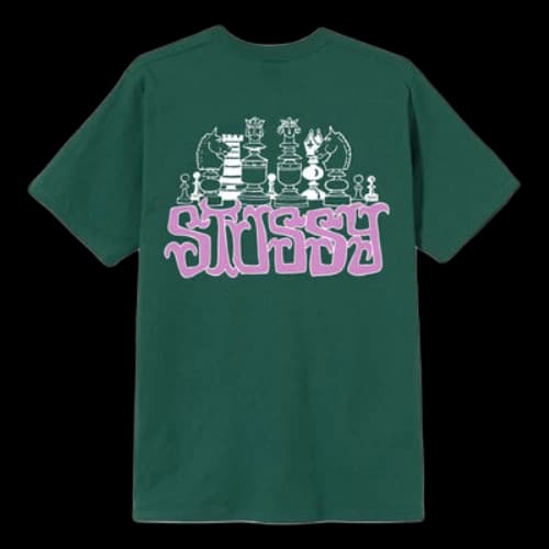 Stussy Pattern Printing Short Sleeve Green
