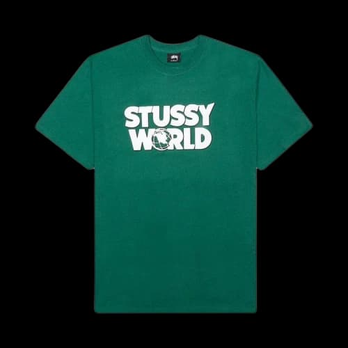 Stussy World Tee 'Dark Green'