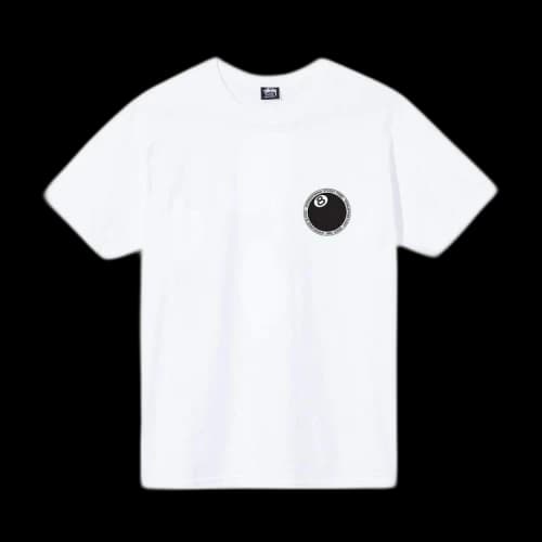 Stussy 8 Ball Dot Tee 'White'