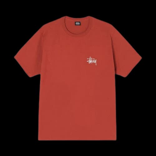 Stussy Basic Logo Tee 'Brick'