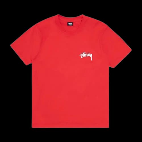 Stussy Fuzzy Dice Tee Red