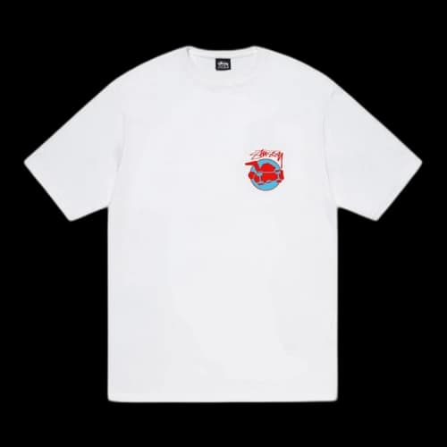 Stussy Skateman Tee 'White'