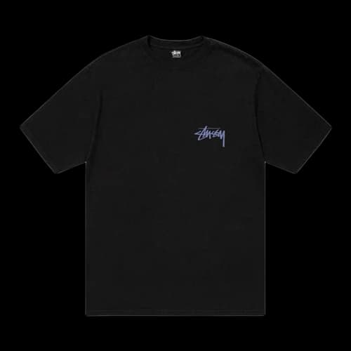 Stussy Skate Posse Pigment Dyed Tee 'Black'