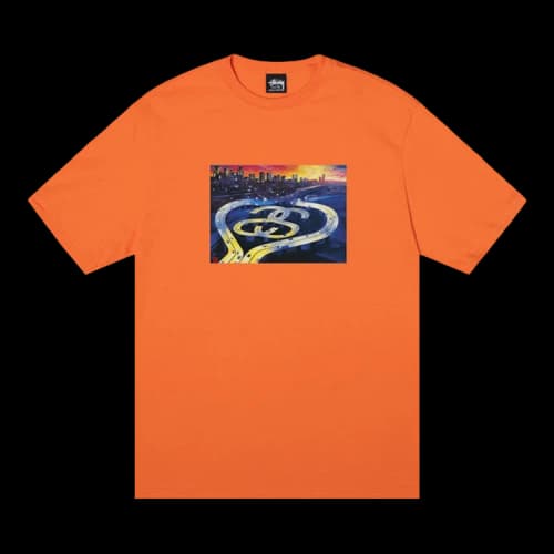 Stussy SS Highway Tee 'Coral'