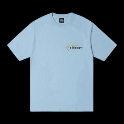 Stussy Bokay Pigment Dyed Tee 'Sky Blue'