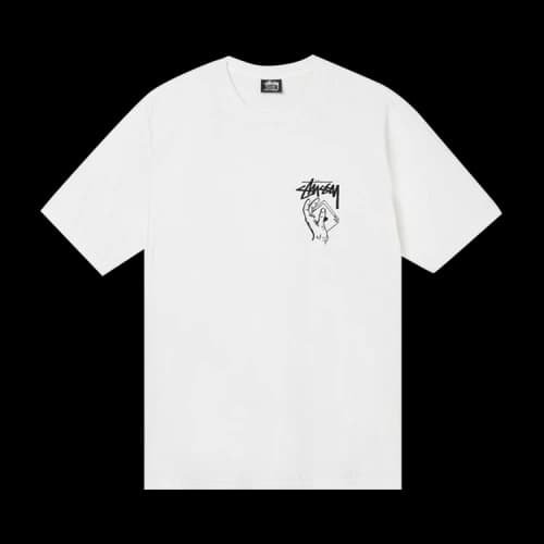 Stussy Shuffle Pigment Dyed Tee 'White'