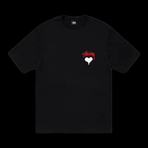 Stussy Stock Heart Tee 'Black'