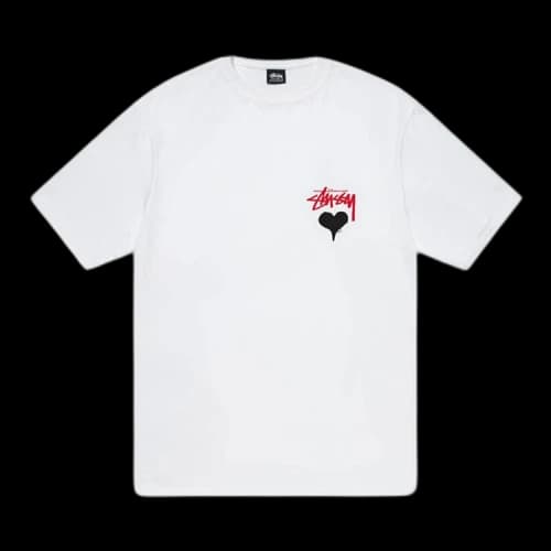 Stussy Stock Heart Tee 'White'