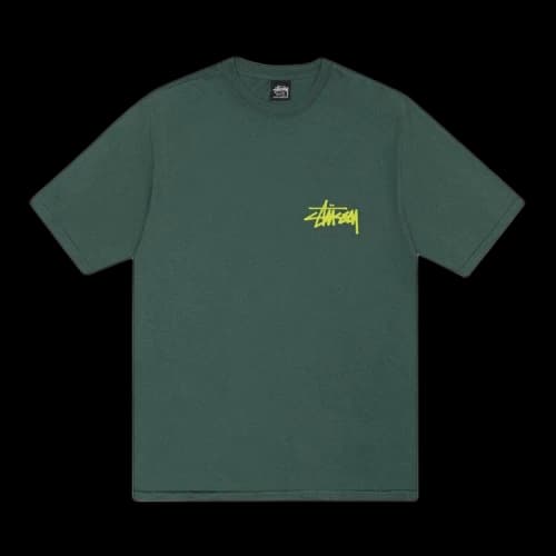 Stussy Old Phone Tee 'Forest Green'