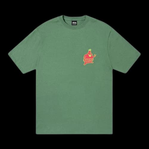 Stussy Mr. Blob Spiral Tee 'Green'