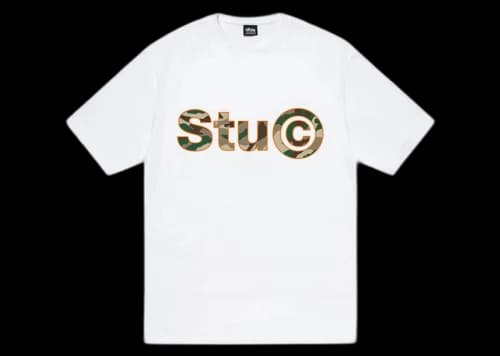 Stussy Stu C Camo Tee White
