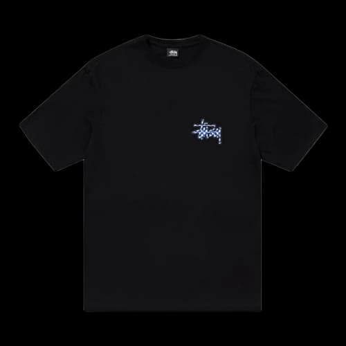 Stussy Checker Stock Tee Black