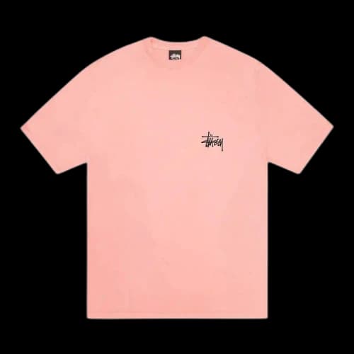 Stussy Basic Pigment Dyed Short-Sleeve Tee 'Coral'