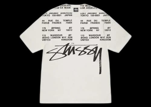 Stussy Locations Pigment Dyed T-shirt Natural