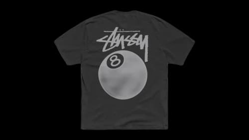 Stussy 8 Ball Pigment Dyed Tee Faded Black