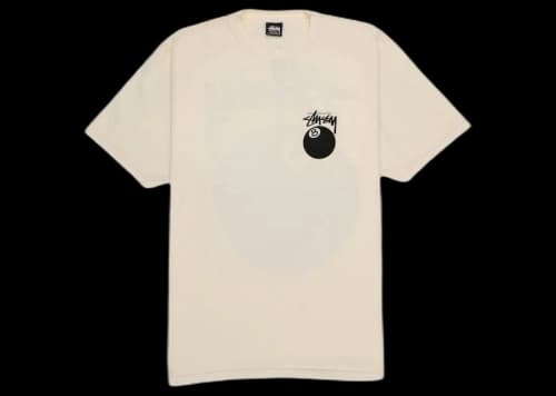 Stussy 8 Ball Pigment Dyed Tee Natural