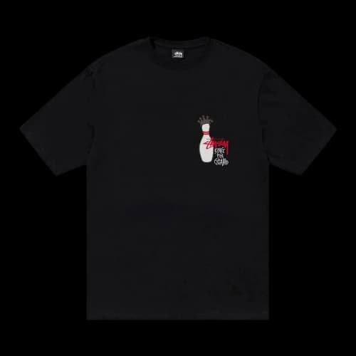 Stussy Pigment Dyed Kingpin Tee 'Black'