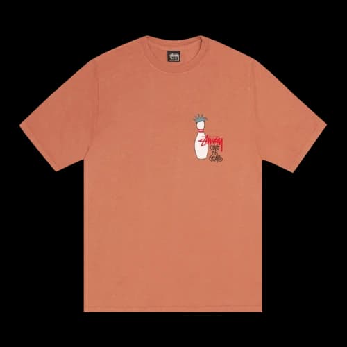Stussy Pigment Dyed Kingpin Tee 'Rust'